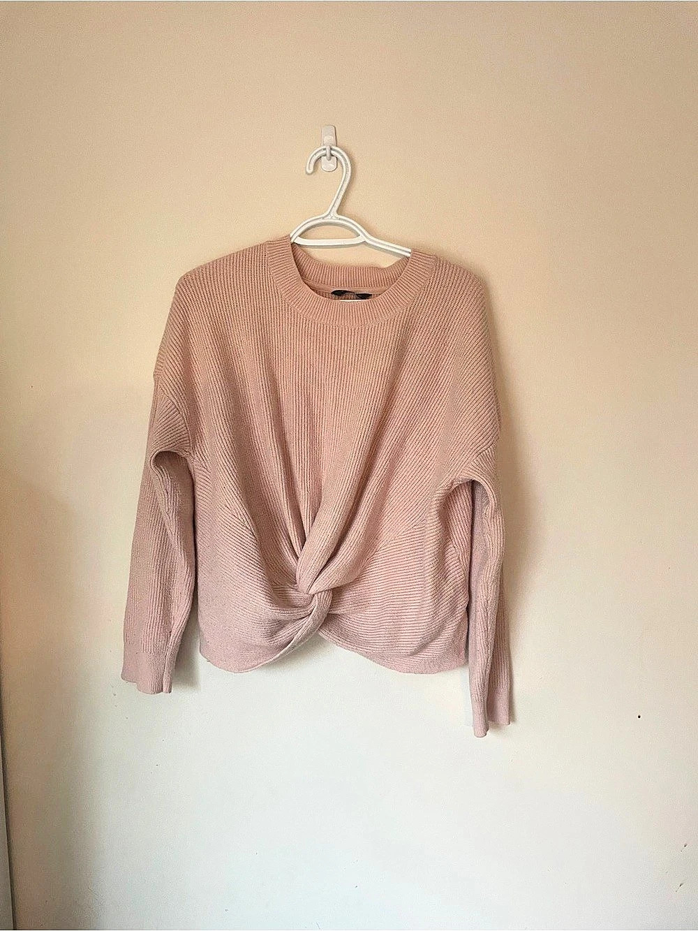Denver Hayes Ribbed Crew Neck Sweater in Pink Size XXL Like New